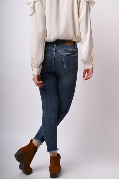 Jeans skinny con bottoni