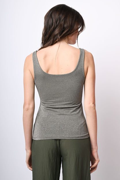 Canotta in maglia lurex